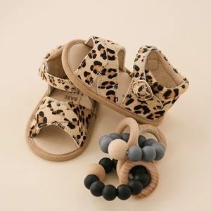 Babe Basics | Leopard Baby Sandals | 18-24 months